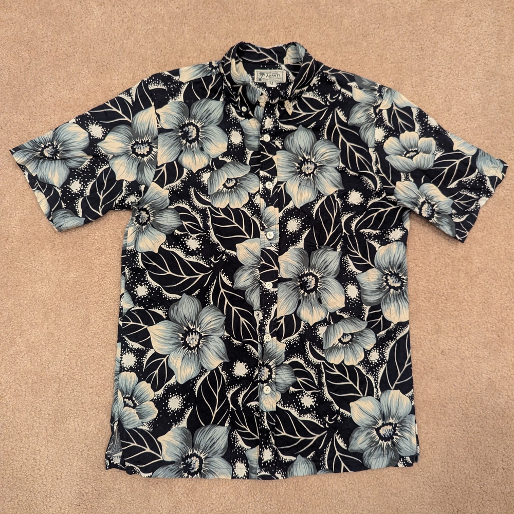 Avanti Men's Floral Cotton Button Down Shirt